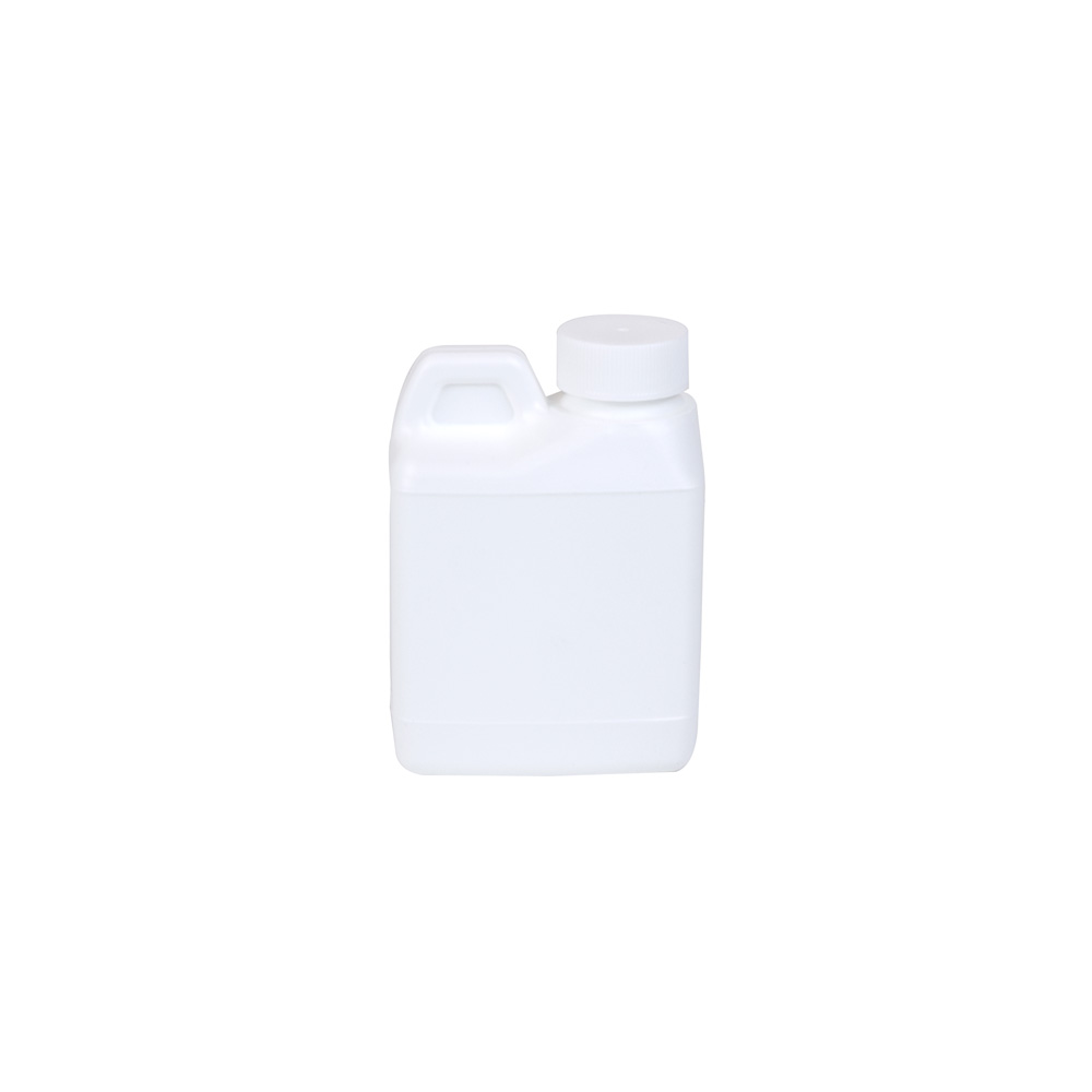 4 oz. White HDPE F-Style Jug with 24/400 White Ribbed Cap with F217 Liner