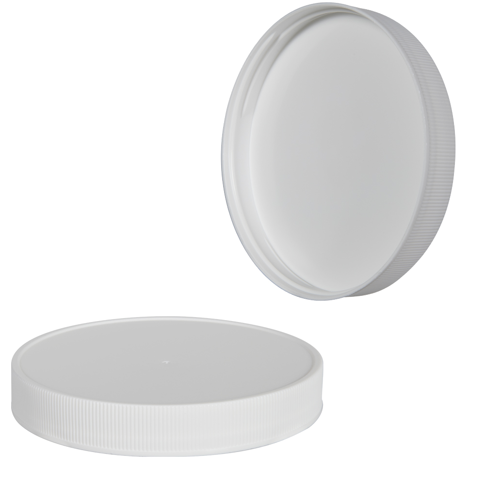 120/400 White Ribbed Polypropylene Cap with F217 Liner