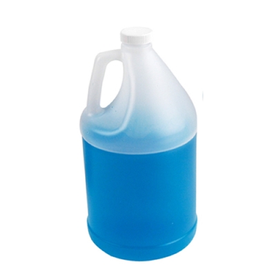 1 Gallon Natural HDPE Round Jug with 38/400 White Ribbed Cap with Heat Induction Liner