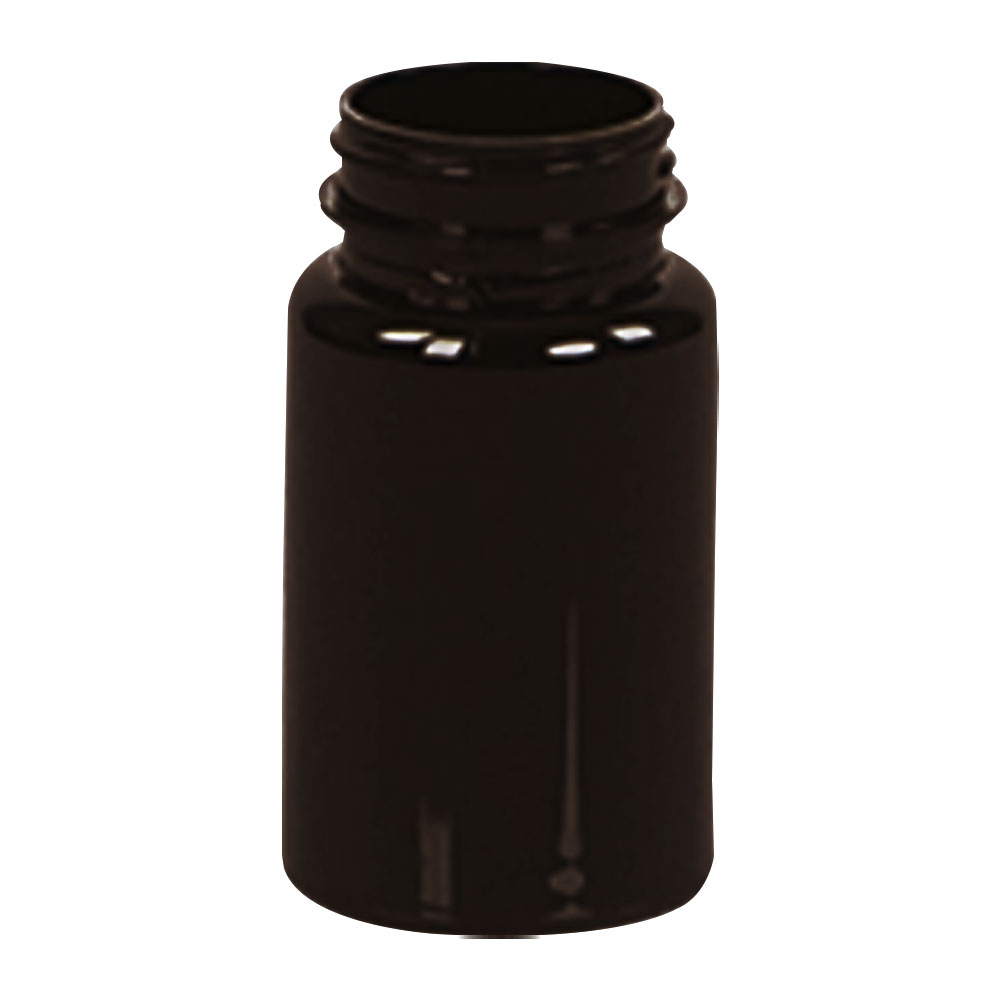 100cc Dark Amber PET Packer Bottle with 38/400 Neck (Cap Sold Separately)