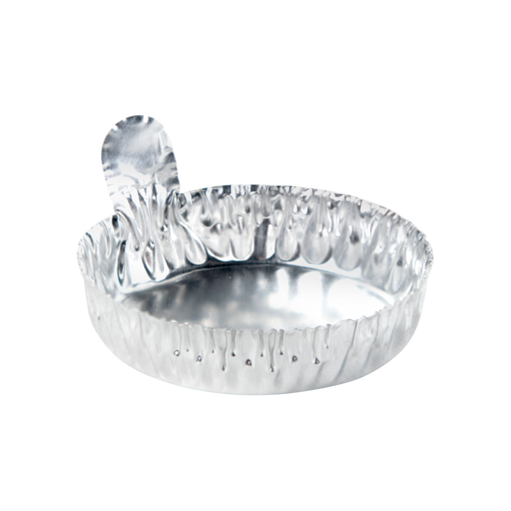 20mL Disposable Aluminum Crimped Round Weighing Dishes with Tab 43mm