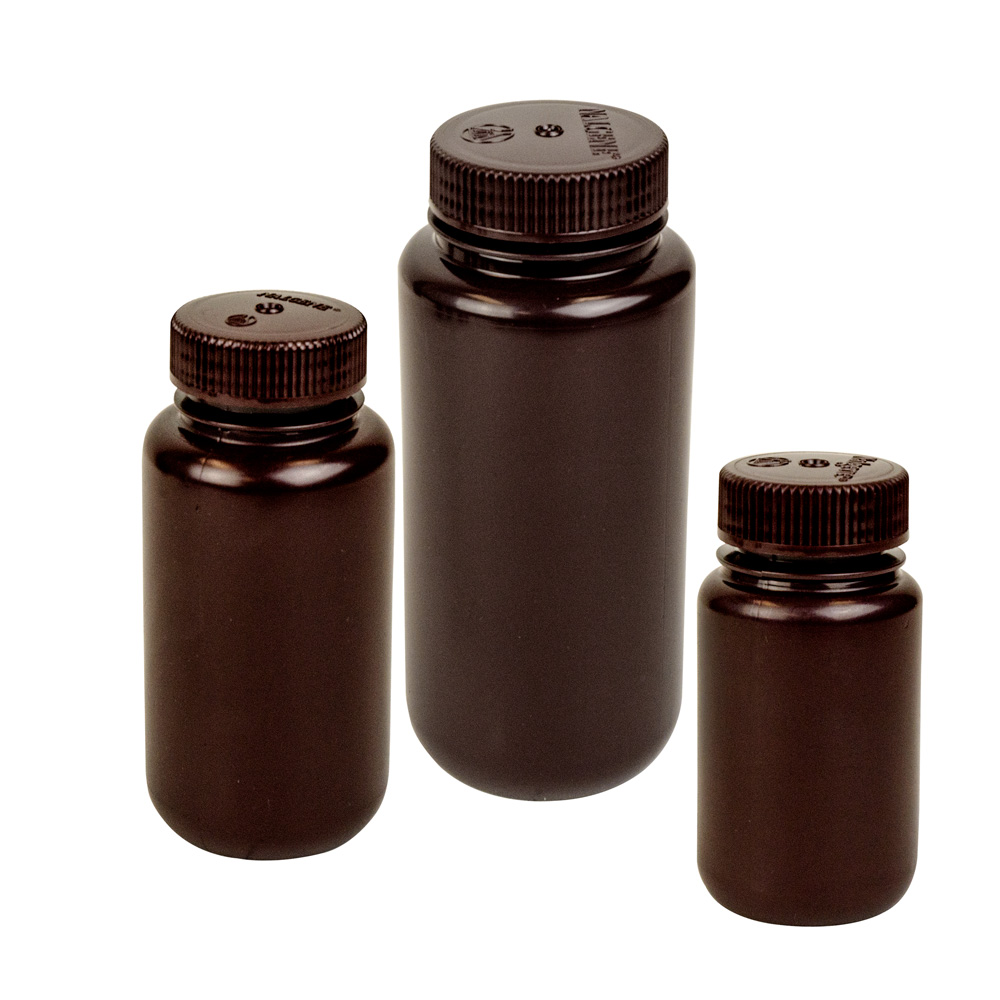 Thermo Scientific™ Nalgene™ Lab Quality Amber HDPE Wide Mouth Bottles