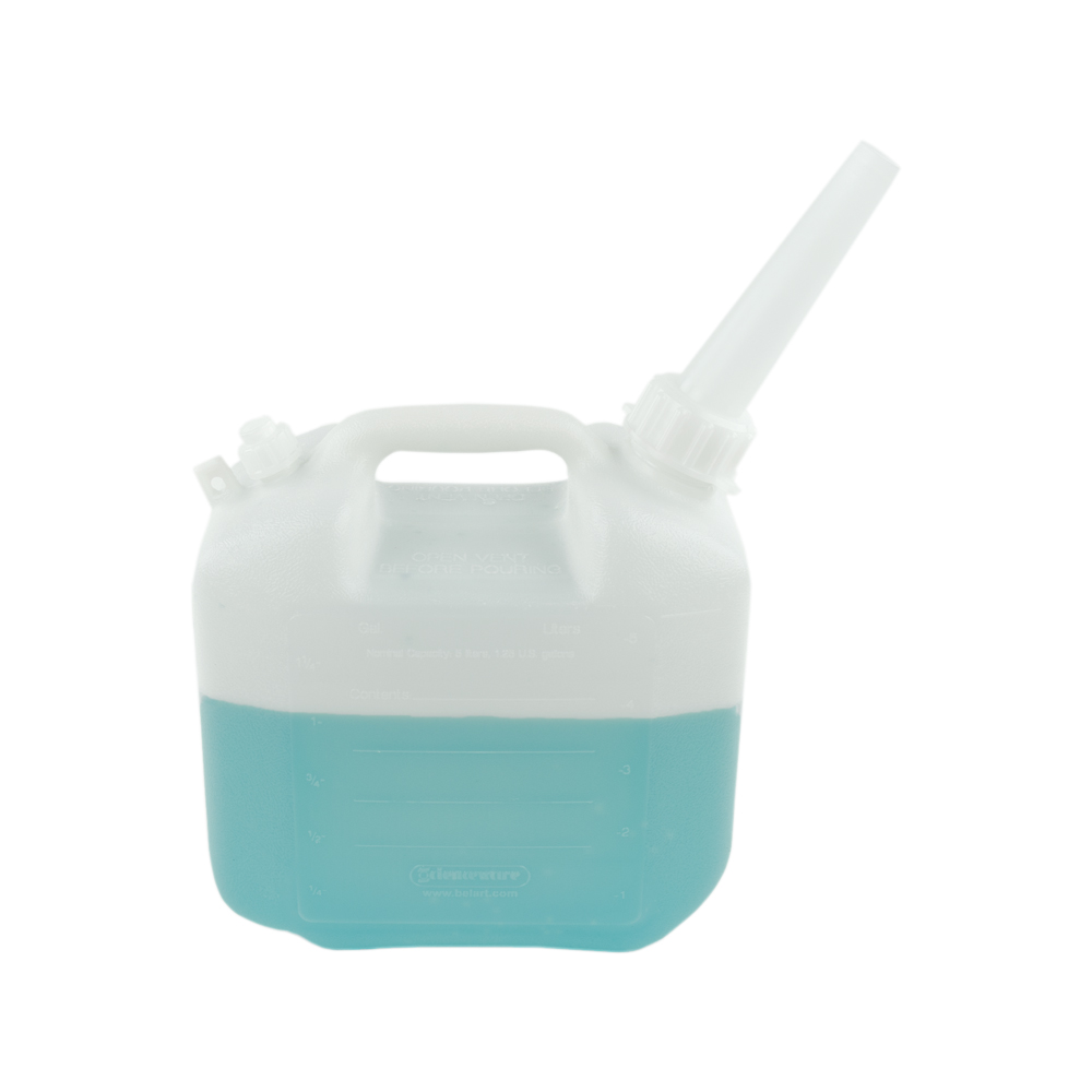 1-1/4 Gallon Natural HDPE Jerry Jug with 3/4