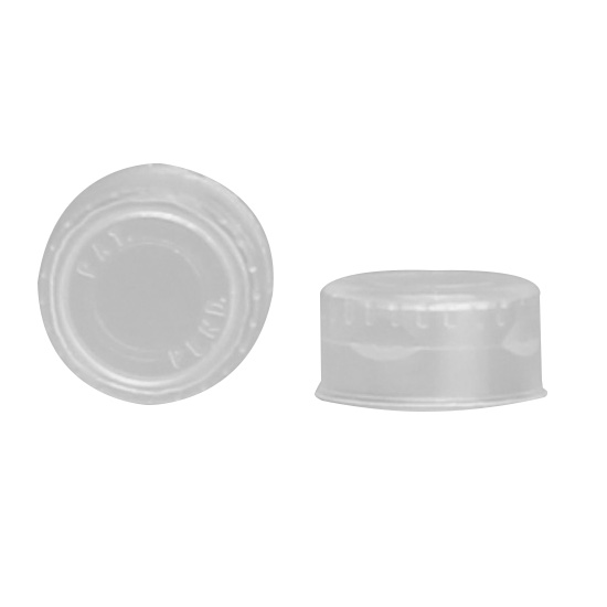 11mm Clear Poly Crimp™ Seals with Molded Septum Liners - Case of 1000