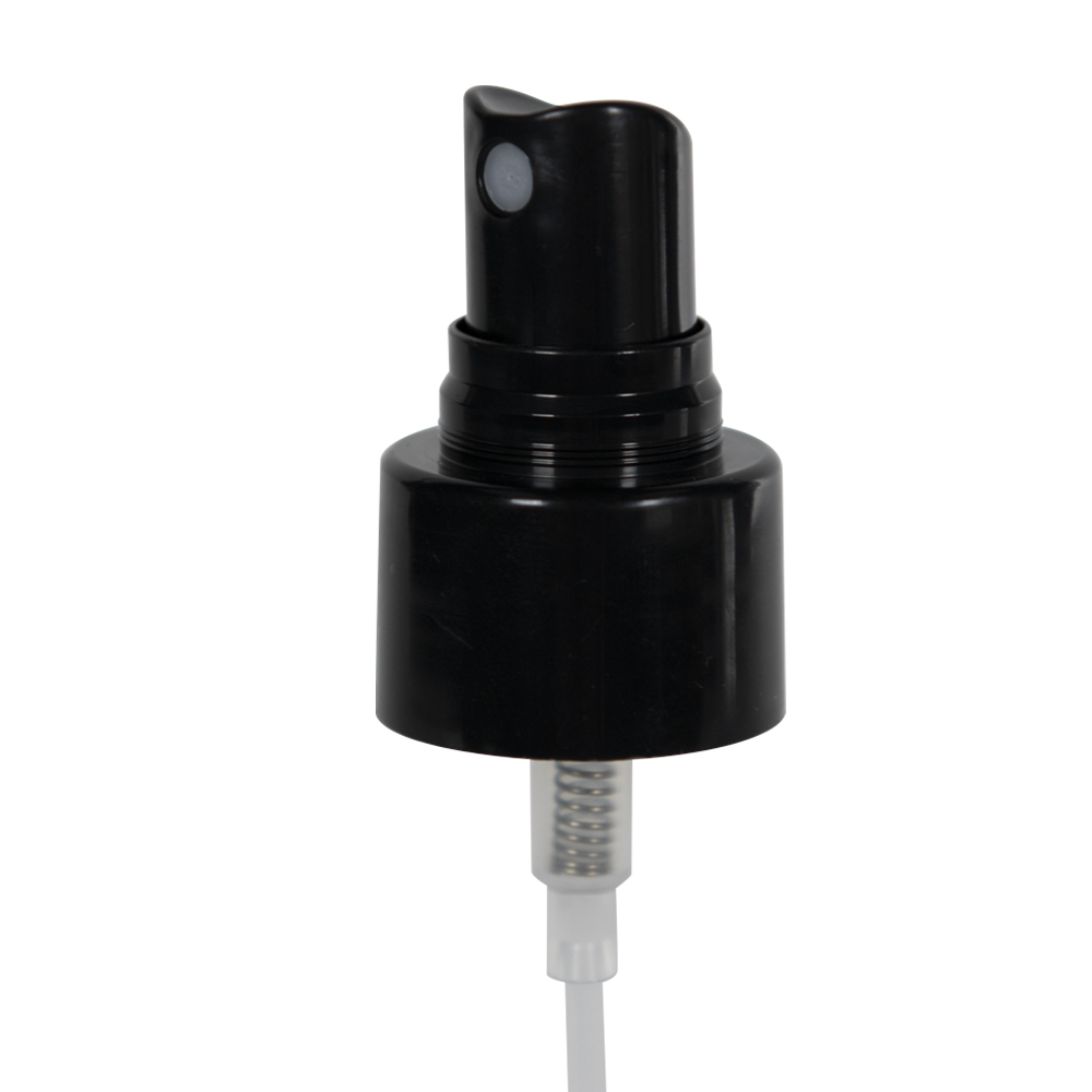20/410 Black Fine Mist Smooth Finger Sprayer - 3-1/2" Dip Tube & Up to 0.14mL Output