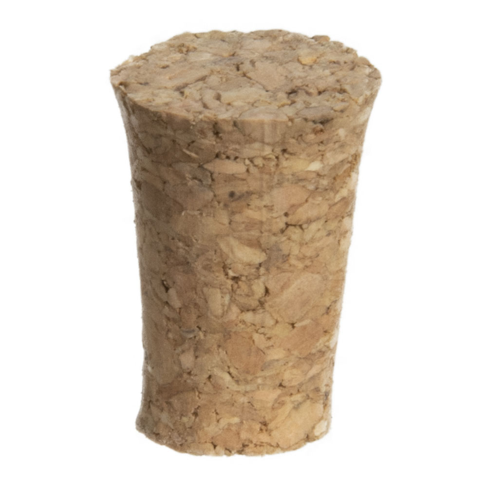 Size 1 Solid Cork Stopper