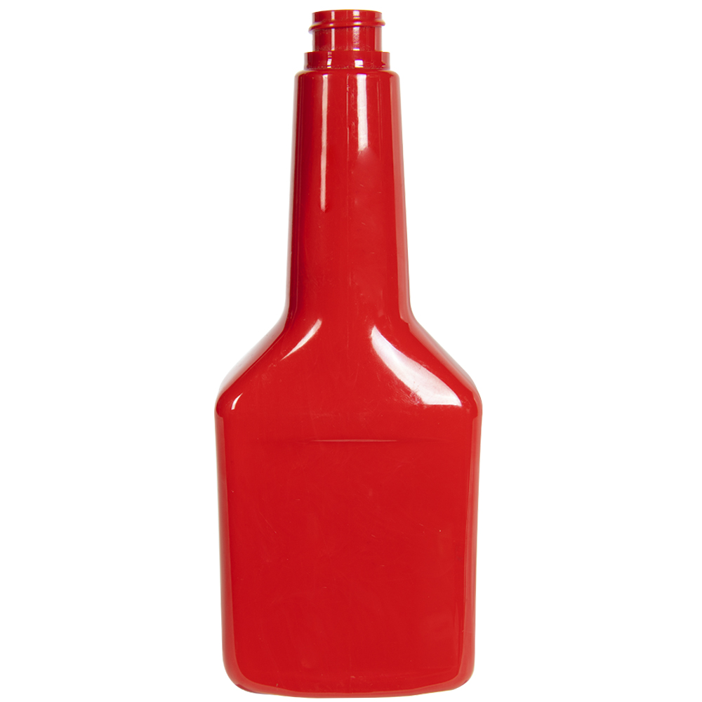 12 oz. Long Neck Red PET Cone Top Bottle with 22/400 Neck (Cap Sold Separately)