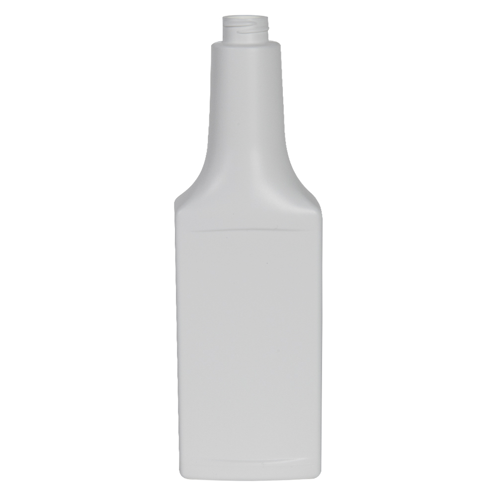8 oz. Long Neck White HDPE Tall Liberty Oblong Cone Top Bottle with 22/400 Neck (Cap Sold Separately)