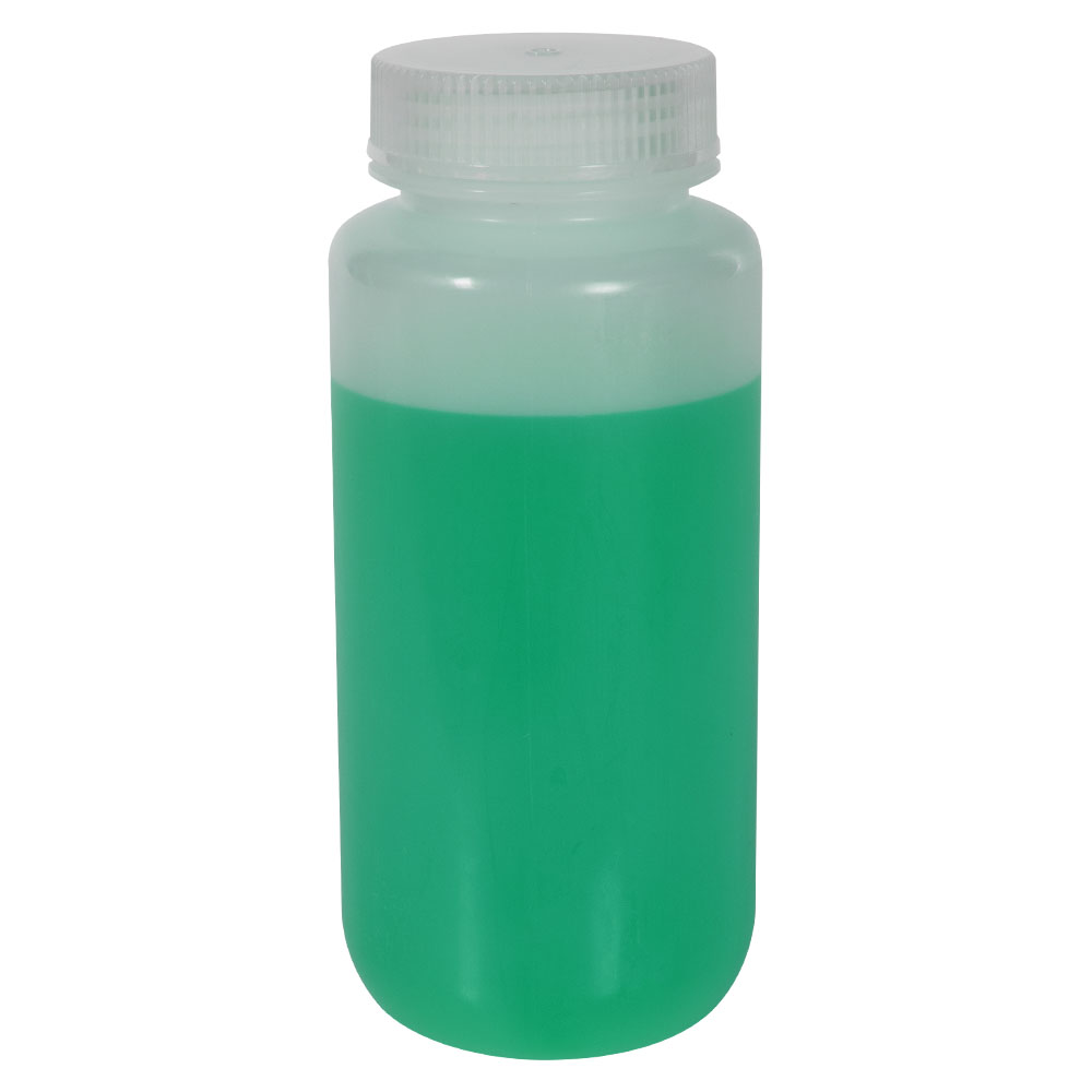 500mL Diamond® RealSeal™ Natural LDPE Round Wide Mouth Bottle with 53mm Cap