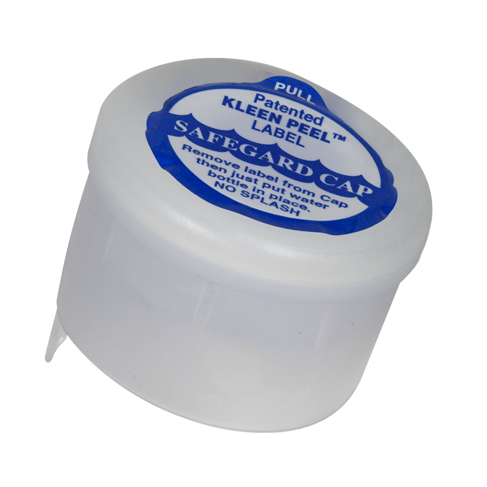 55mm SafeGuard™ White Water Jug Cap with Polyethylene Foam Liner