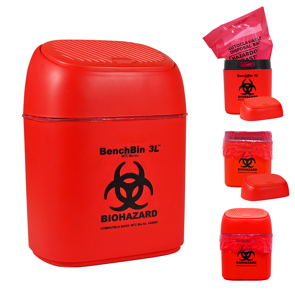 BenchBin™ Biohazard Bins & Bags