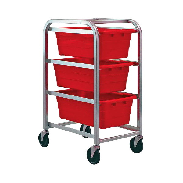 3-Tub Red Rack Cart - 27