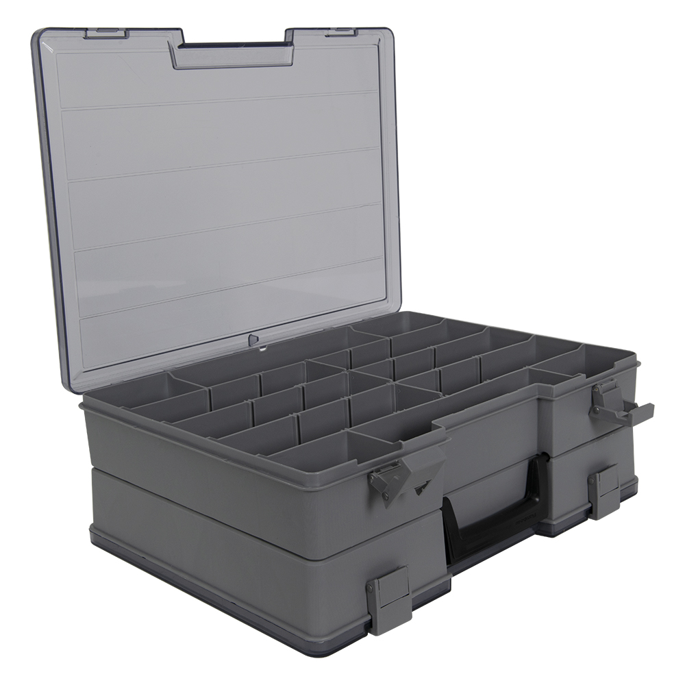 Satchel-Style Case with 18-48 Compartments - 15-1/2