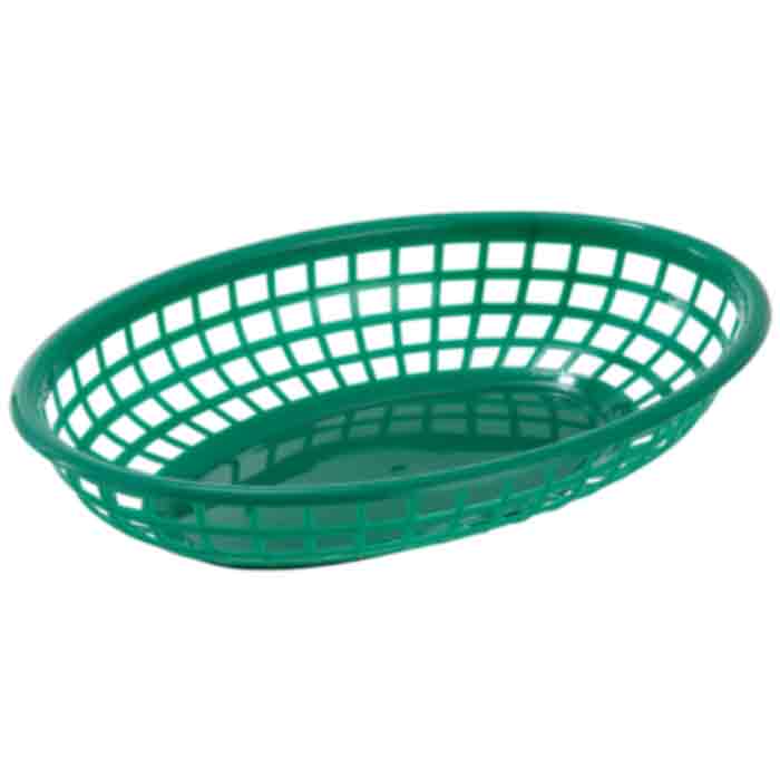 Winco Fast Food Basket Oval (12 per Case) [PFB-10B]