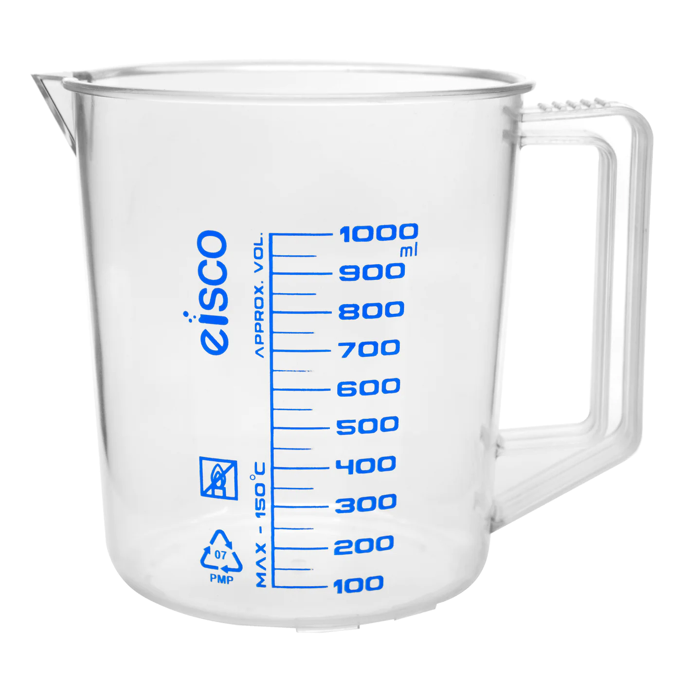 1000mL Clear PMP Short Form Graduated Measuring Pitcher