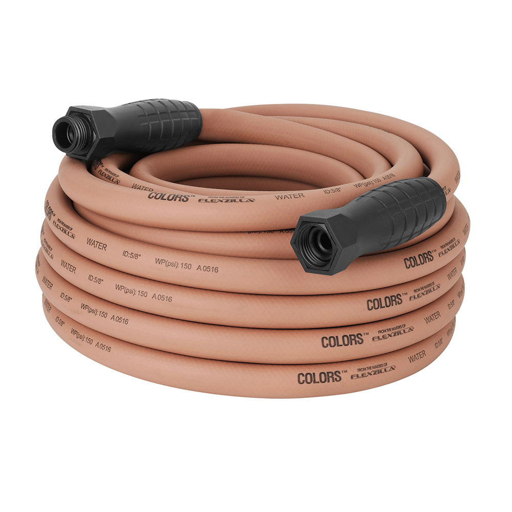 5/8" ID x 50' L Red Clay Flexzilla® Colors™ SwivelGrip® Garden Hose Assembly