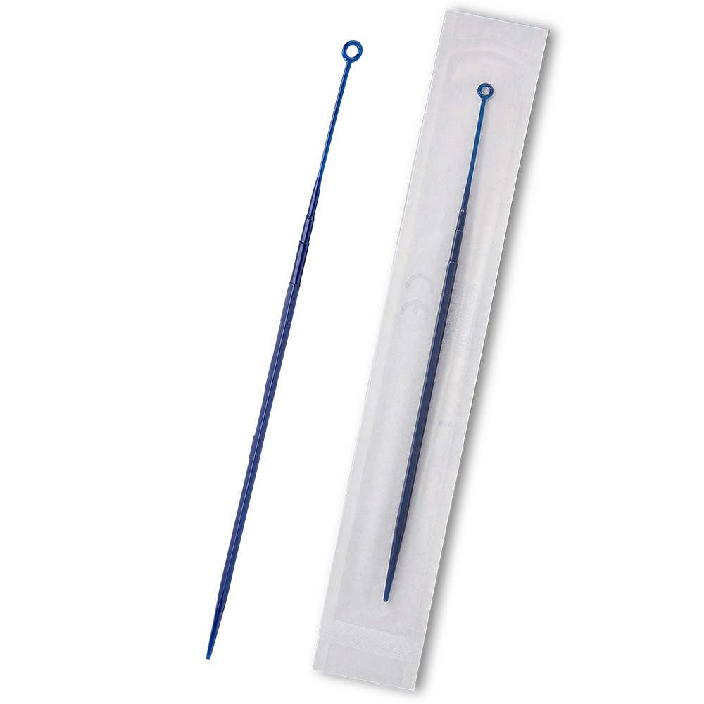 10µL Rigid Blue Sterile Polystyrene Inoculating Loop - Box of 1000 (Individually Wrapped)