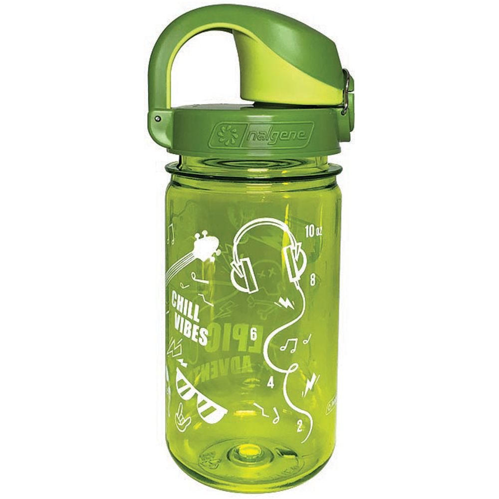 12 oz. Green with Printed "Epic" Design Nalgene® Kids On The Fly Sustain Water Bottle with Sprout Green Cap