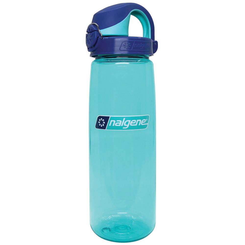 24 oz. Blue Nalgene® On The Fly Sustain Water Bottle with Aqua Blue Cap