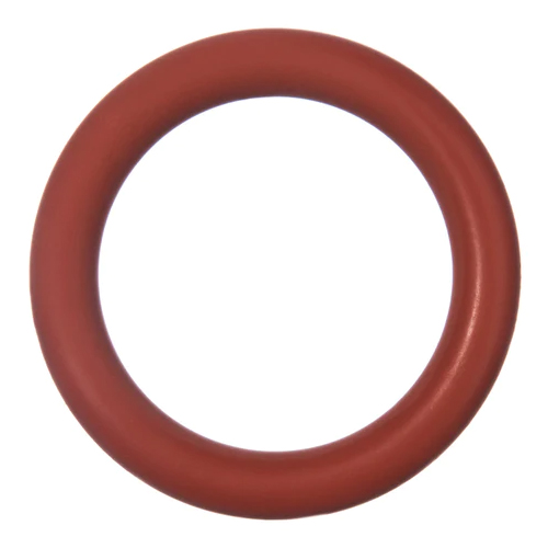 1/16" Thick x 9/16" ID x 11/16" OD Red Silicone O-Ring - Package of 25