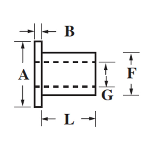 0.235" OD x 0.062" L Natural Nylon Shoulder Washer for #4 Screw Size - Package of 100