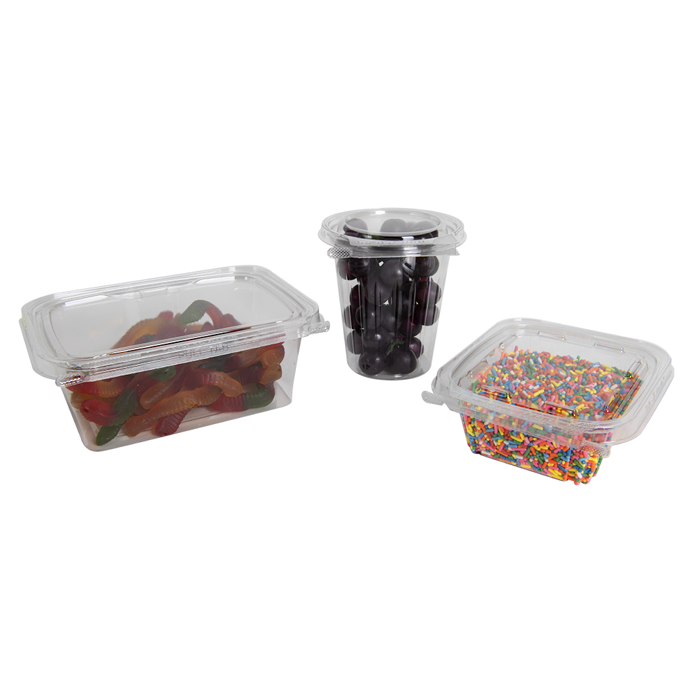 SafeTFresh® PET TamperEvident Clamshell Food Containers (10 PCR