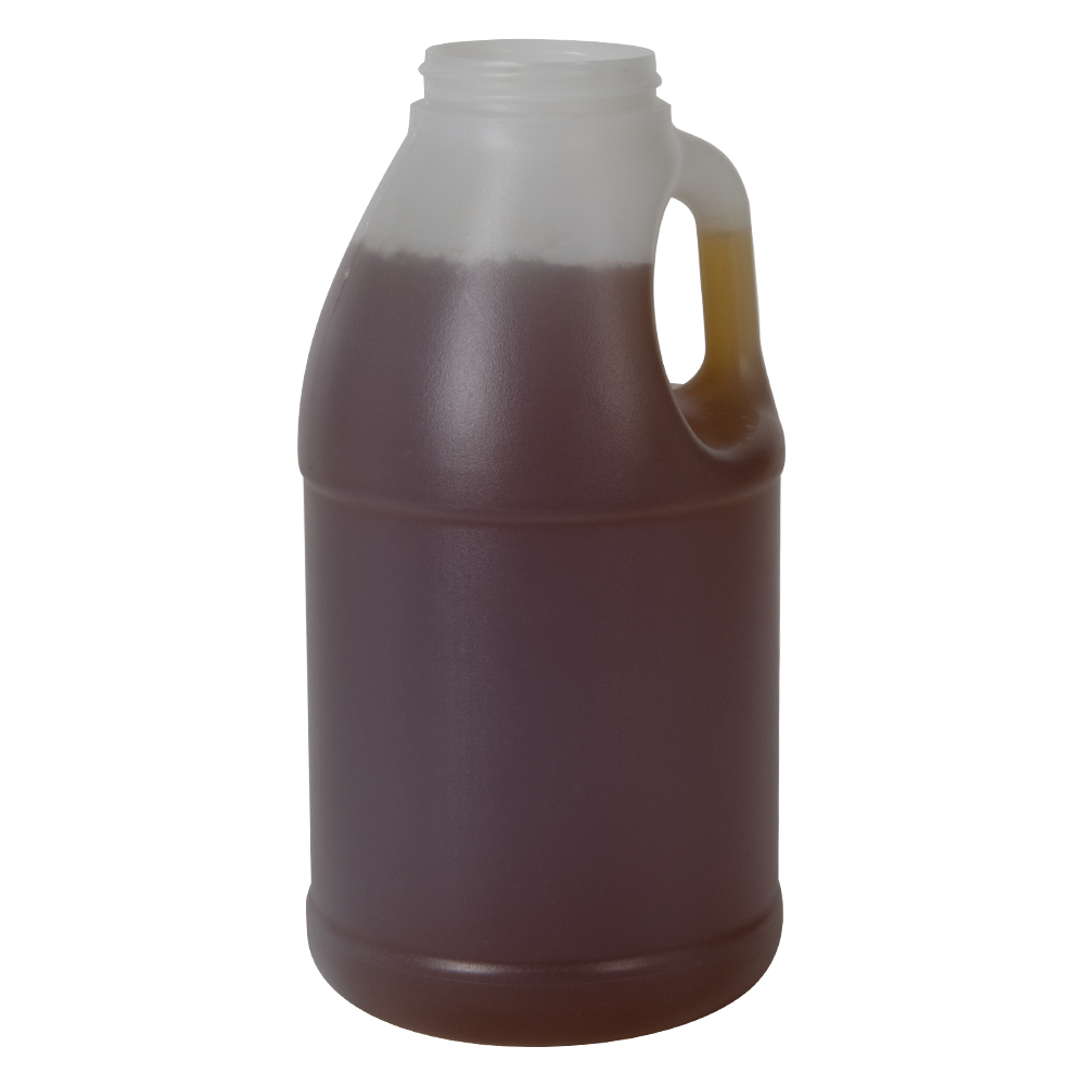 3 lbs. (Honey Weight) Natural HDPE Wide Mouth Round Honey Jug with 48/400 Neck (Cap sold Separately)