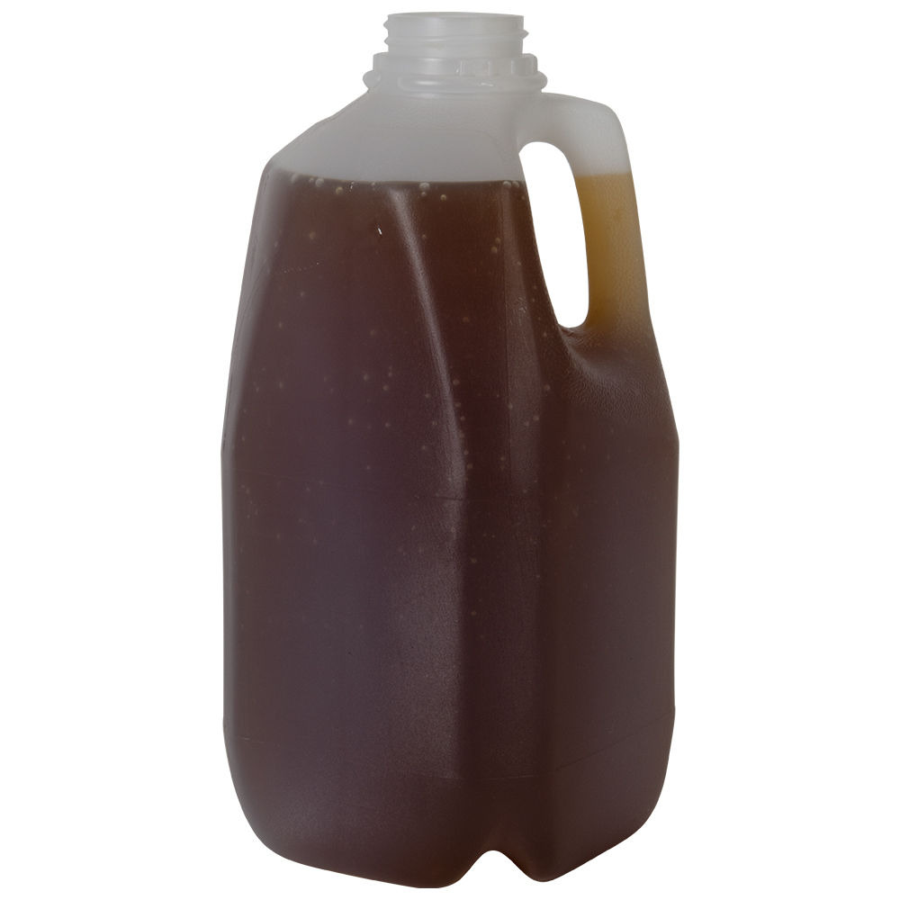 5 lbs. (Honey Weight) Natural HDPE Tall Square Honey Jug with 38/400 Neck (Cap sold Separately)