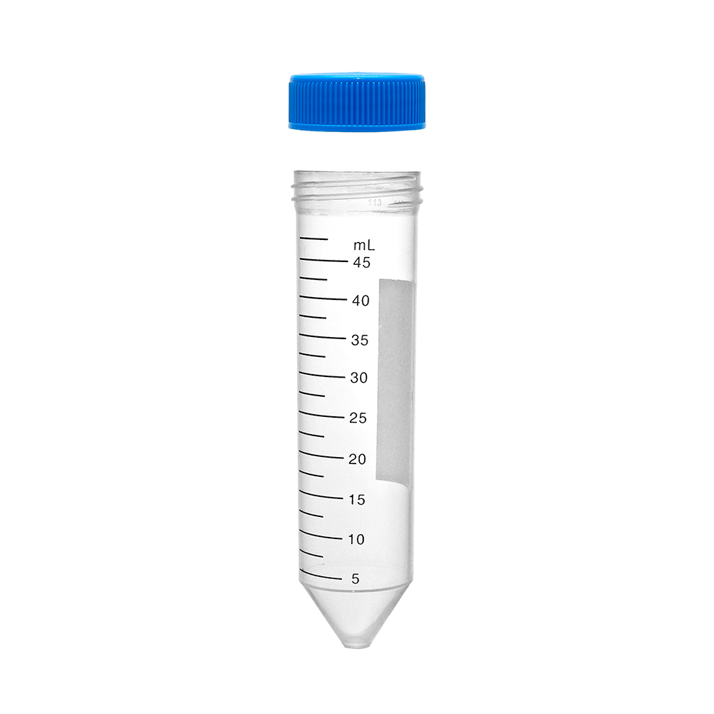 50mL Non-Sterile Clear Polypropylene Centrifuge Tube with Loose Blue ...