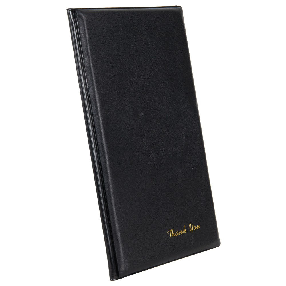 Faux Leather Guest Check Holder