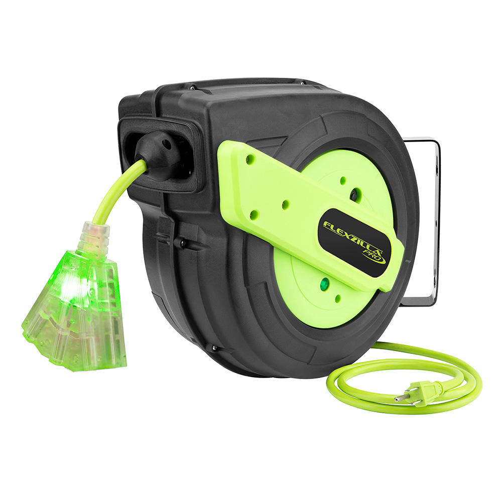 Flexzilla® Pro 12/3 Extension Cord on Retractable Reel - 60'