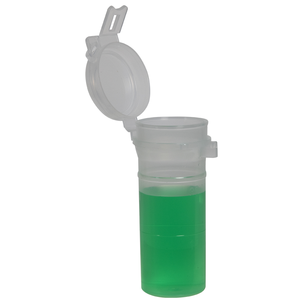 Locking Flip-Top Polypropylene Vial