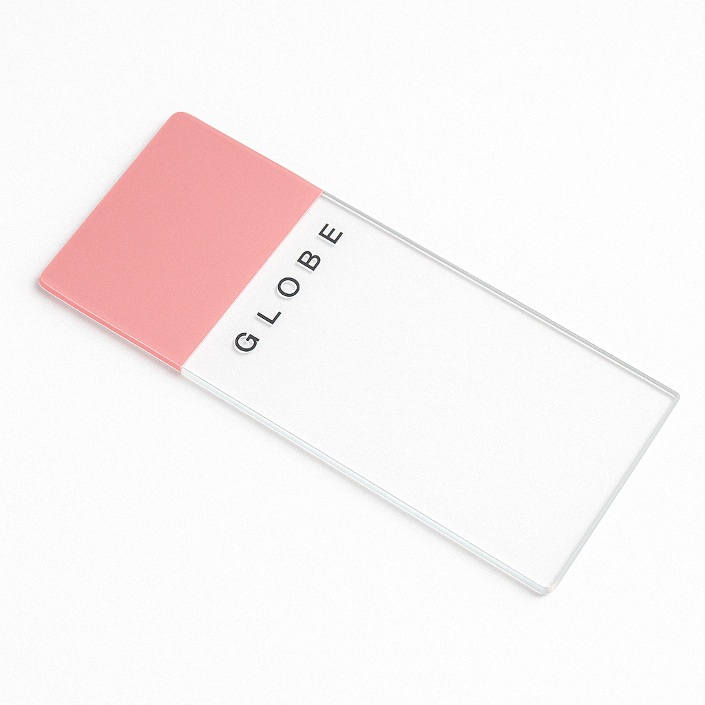 Pink Frosted Glass Classic Microscope Slide with Ground Edges & Safety Corners - Case of 1440