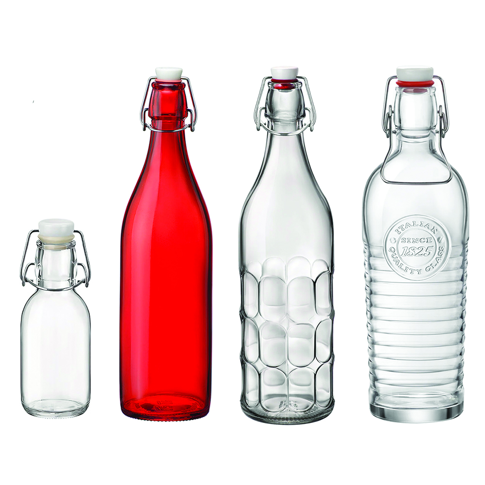 Round Glass Swing Top Bottles