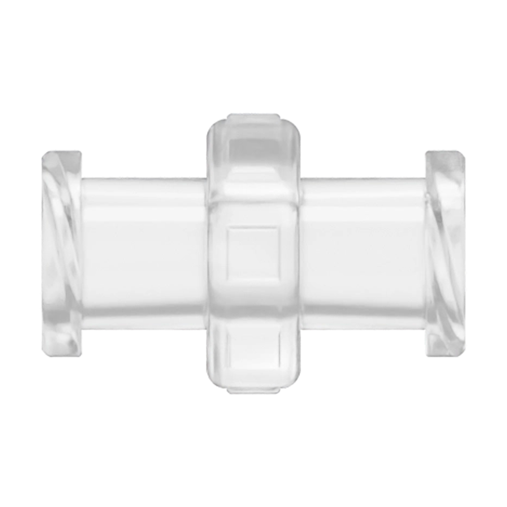 Female Threaded x Female Threaded Natural Polycarbonate Straight Luer ...