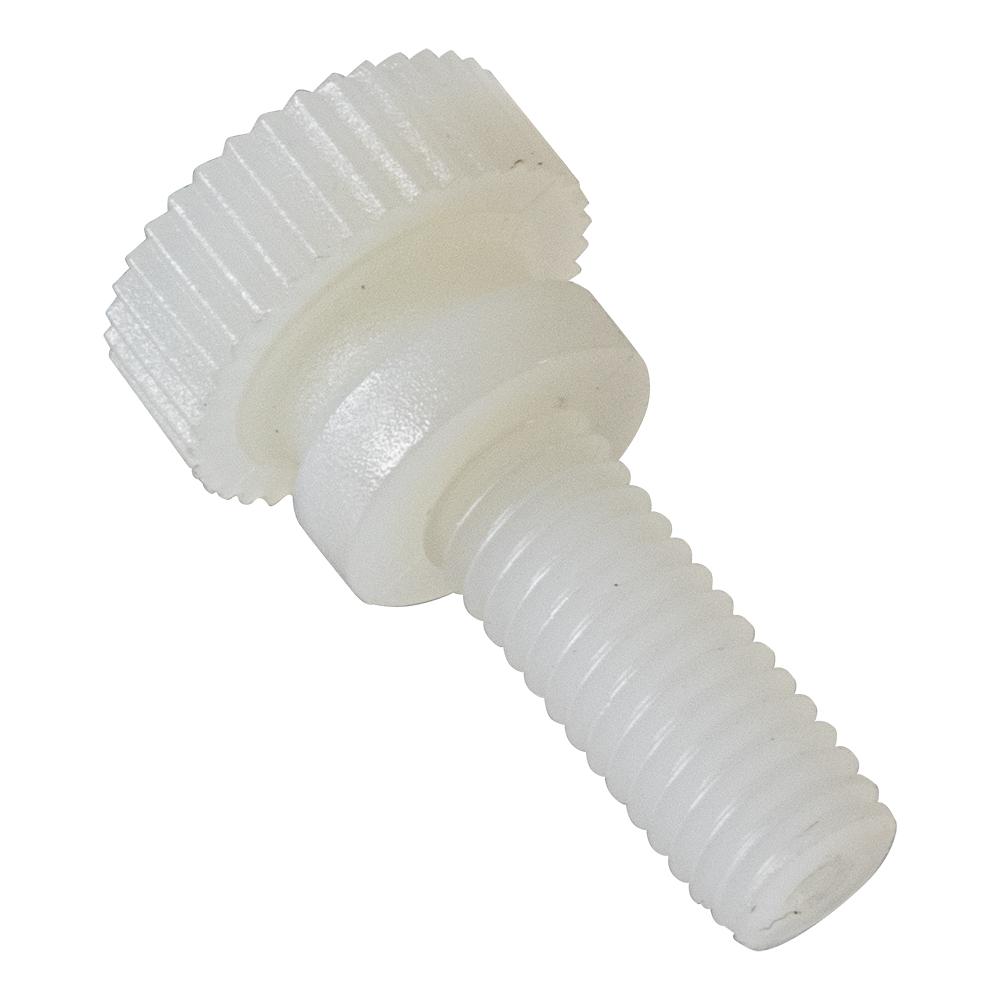 10-32 x 1/2" Nylon Knurled Thumb Screws - Bag of 100