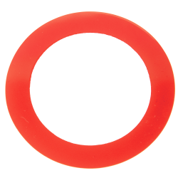 0.002" x 1-3/4" ID x 2-3/4" OD Red Polyester Arbor Shim - Package of 10
