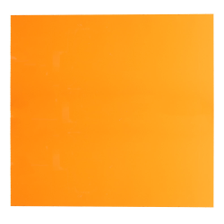 0.250" (6.4mm) x 24" x 24" Orange 2422 Transparent Acrylic Sheet