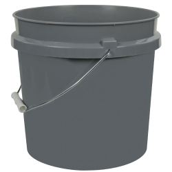 2 Gallon HDPE Round Buckets with Wire Bail & Lids
