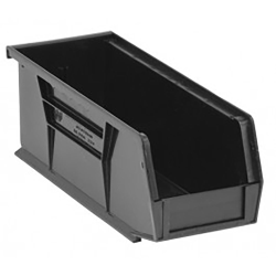 Black Quantum® Ultra Series Recycled Stack & Hang Bin - 10-7/8" L x 4-1/8" W x 4" Hgt.