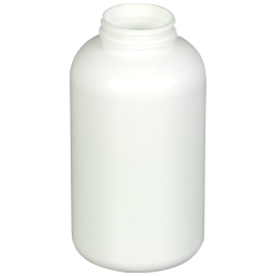 32 oz./950cc White HDPE Wide Mouth Packer with 53/400 Neck (Cap & Band Sold Separately)