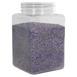 87 oz. Clear PET Square Jar with 110mm Neck (Caps Sold Separately)