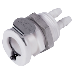 Valved PP Body Colder 3/8” NPT CPC HFCD10612 High-Flow Quick-Disconnect M 