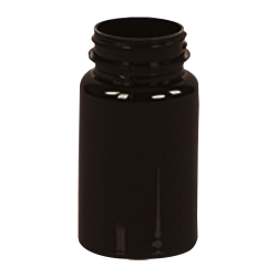 60cc Dark Amber PET Packer Bottle with 33/400 Neck (Cap Sold Separately)