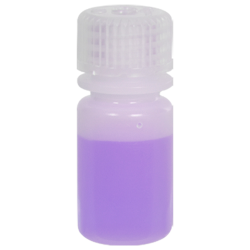 1/2 oz./15mL Nalgene™ Lab Quality Narrow Mouth HDPE Bottle with 20mm Cap