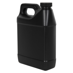 32 oz. Black HDPE F-Style Jug with 33/400 Black Ribbed Cap with F217 Liner