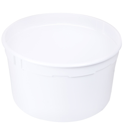 4 qt. White Polyethylene Container (Lid Sold Separately)