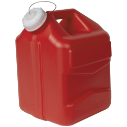 2-1/2 Gallon Red Polyethylene 3rd Generation Jug with Cap