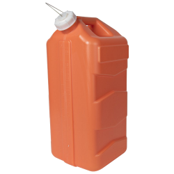 5 Gallon Orange Polyethylene 3rd Generation Jug with Cap