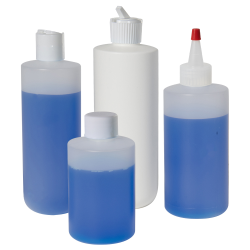 Squat Cylinder HDPE Bottles & Caps